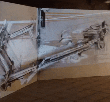 "G.AME" oil on canvas, 170x400cm, 2015, noise level mapping pascal sender mapping