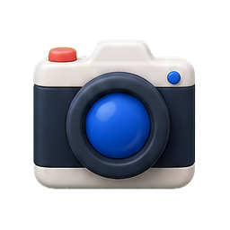 Animated snapshot camera icon